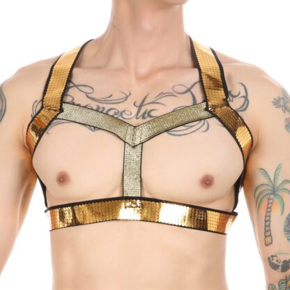 Elastic Fetish Harness for Men - Image 2