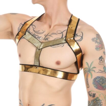 Elastic Fetish Harness for Men - Image 3
