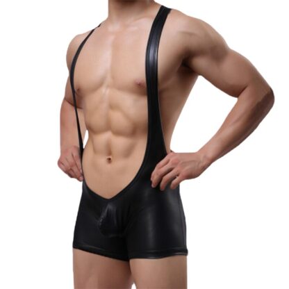 Leather Like Wrestler Costume