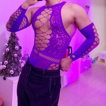 Party-Ready Fishnet Lingerie Set
