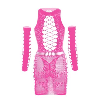 Party-Ready Fishnet Lingerie Set - Image 6