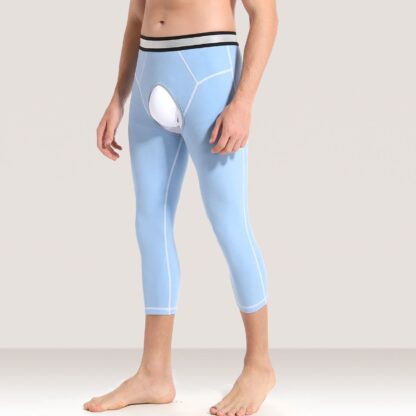Cropped Open Crotch Pants