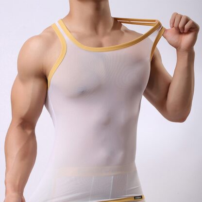 Sexy Male Mesh Tank Top