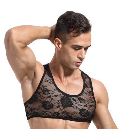 Sensual Mesh Chest Lingerie - Image 2