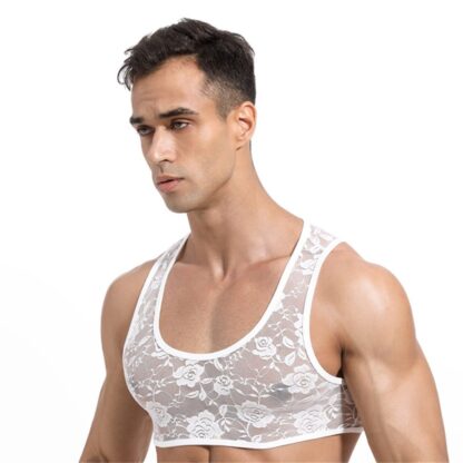 Sensual Mesh Chest Lingerie - Image 5