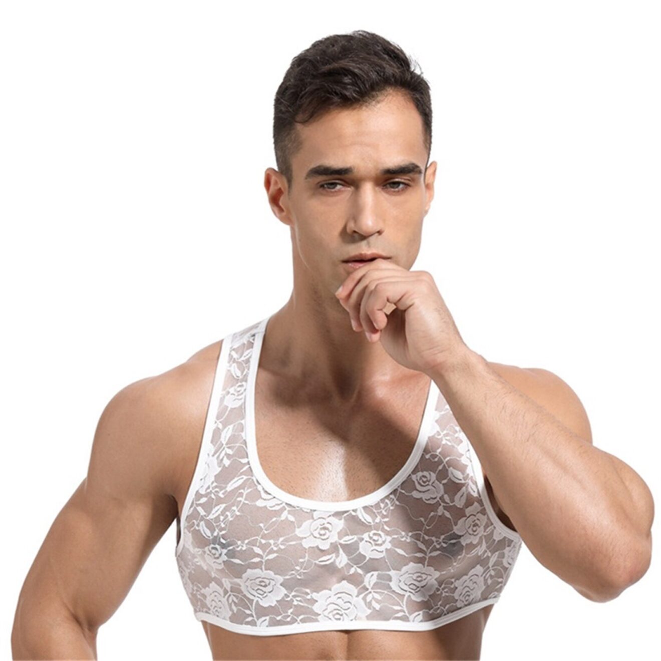Sensual Mesh Chest Lingerie | 1,000+ Men's Lingerie | Free Shipping!
