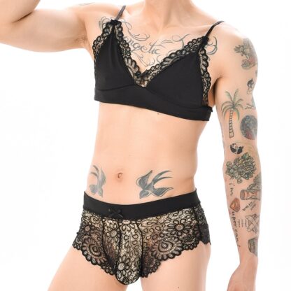 Lace Bra and Boxer Set - Image 2
