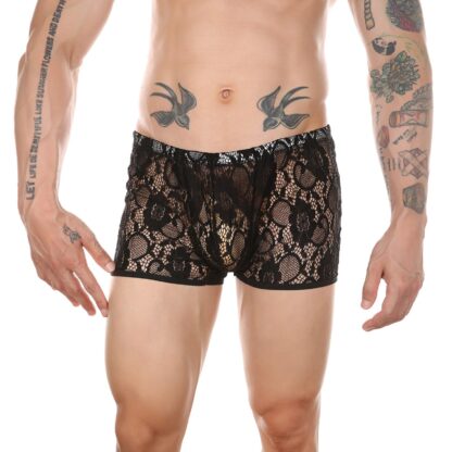 See-Through Lace Boxer Briefs