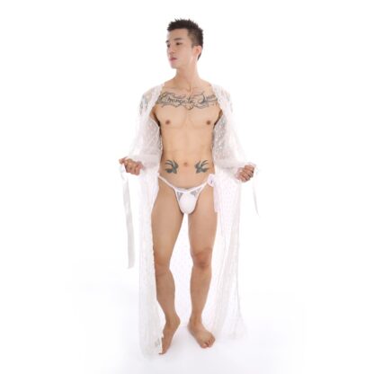 Sexy Lingerie Robe with Thong - Image 4
