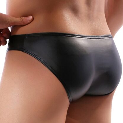 Faux Leather Briefs - Image 2