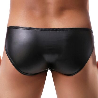 Faux Leather Briefs - Image 5