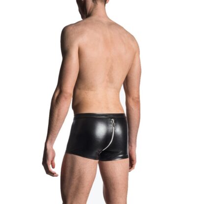 Faux Leather Open Crotch Boxer and Shirt - Image 6