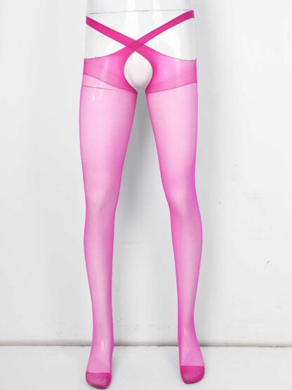 Crotchless See-Through Stockings
