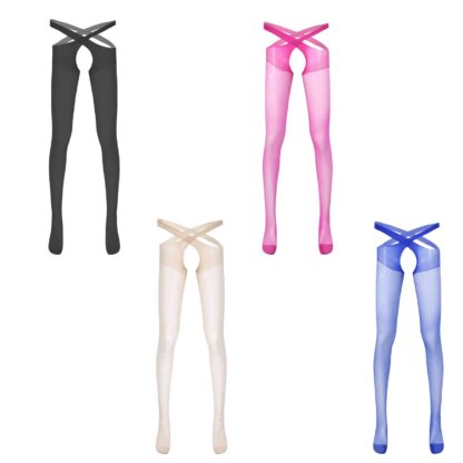 Crotchless See-Through Stockings - Image 4