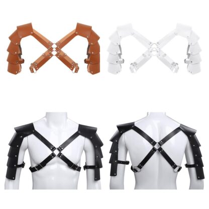 Faux Leather Body Harness with Adjustable Straps - Image 6