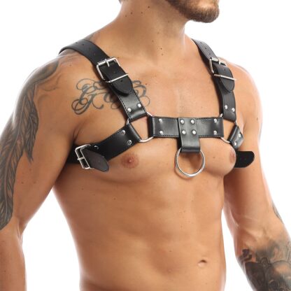 Adjustable Faux Leather Body Harness - Image 5