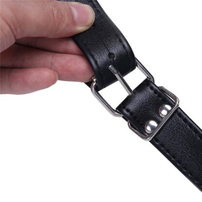 Faux Leather Harness with One Shoulder Armor - Image 5