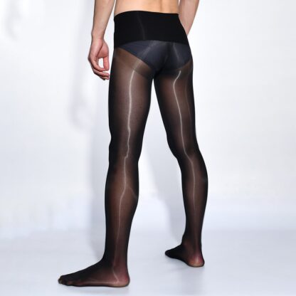 High-Shine Sheer Tights for Men - Image 3