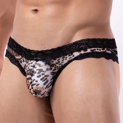 Leopard Print Scrotum Enhancing Briefs - Image 2