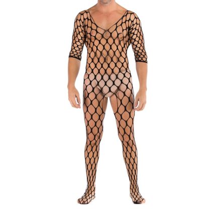 Open Crotch Fishnet Bodystocking - Image 3
