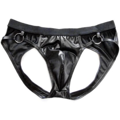 Sleek Faux Leather Jockstrap - Image 7