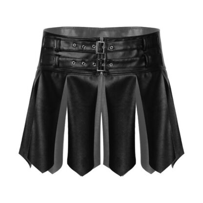 Faux Leather Tassel Mini Skirt - Image 8