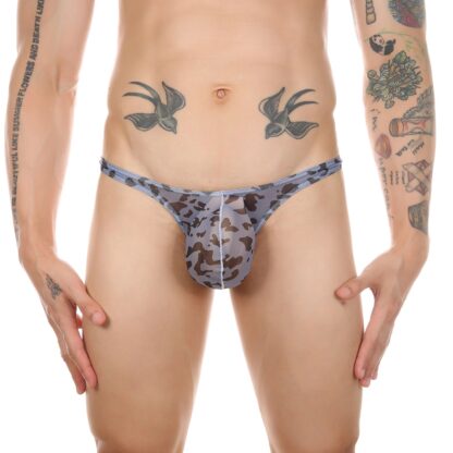 Low-Rise Leopard T-Back G-String - Image 4