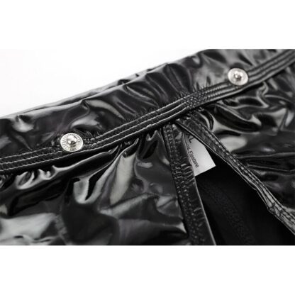 Faux Leather Open Crotch Boxers - Image 3