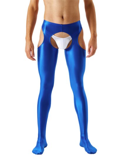 Glossy Open Crotch Leggings - Image 12
