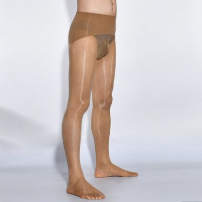High-Shine Sheer Tights for Men - Image 5
