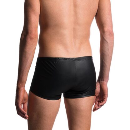 Open Crotch Faux Leather Boxers - Image 5