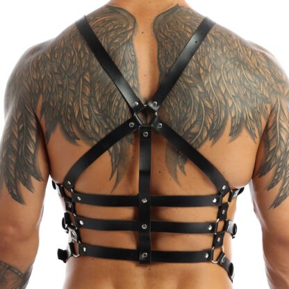 Faux Leather Straps Harness