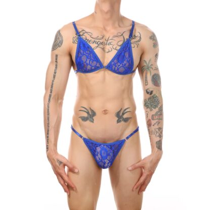 Lace Bra and Thong Set