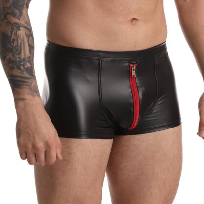 Sensual Open Crotch Faux Leather Trunks - Image 5