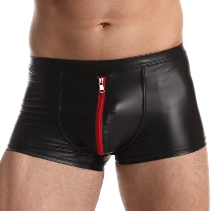 Sensual Open Crotch Faux Leather Trunks