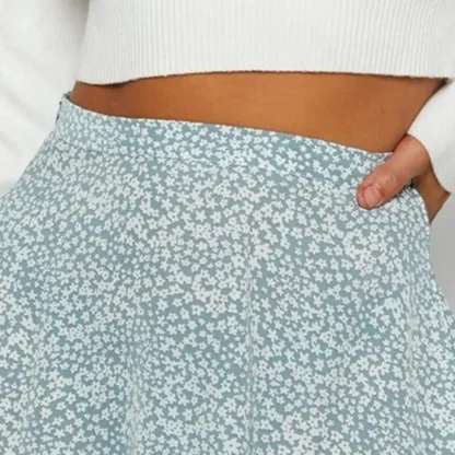 Seductive High Waist Hemline Skirt - Image 4