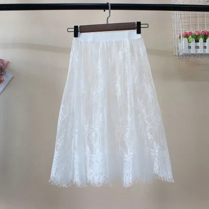 Hot Elastic Lace Skirt - Image 3
