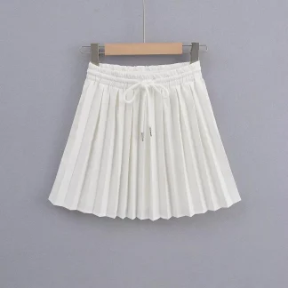 Elastic Adjustable Waist Skirt