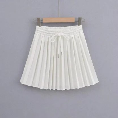 Elastic Adjustable Waist Skirt