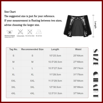 Open Front Wet Look Faux Leather Mini Skirt - Image 8