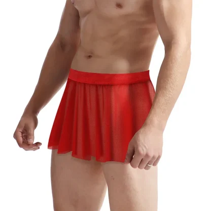 Men’s Mesh Pleated Skirt - Image 2