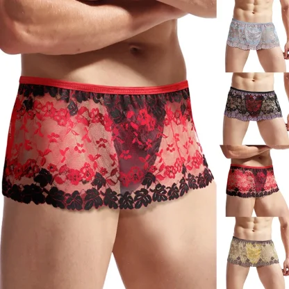 Men’s Lace Lingerie Skirt - Image 2