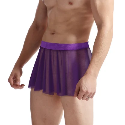 Men’s Mesh Pleated Skirt - Image 10