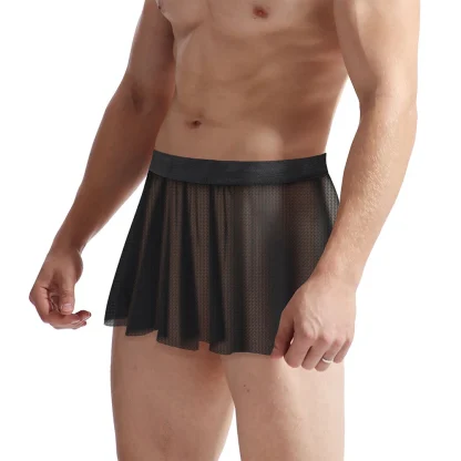 Men’s Mesh Pleated Skirt - Image 8